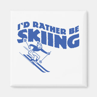 Ich würde eher Ski fahren (männlich) Magnet