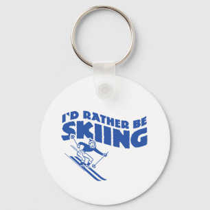 Ich würde eher Ski fahren (männlich) Schlüsselanhänger