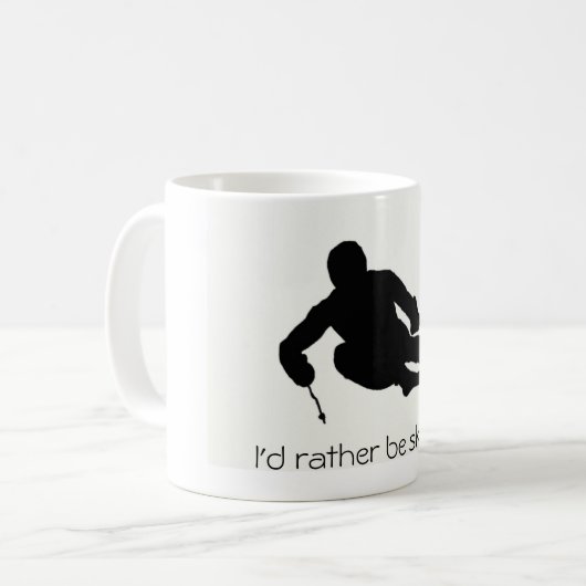 Ich würde eher Ski fahrende… Tasse sein (Vorderseite Links)