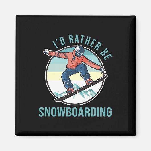 Ich würde eher Snowboarden Retro Ski Goggles Winte Magnet (Vorne)