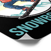Ich würde eher Snowboarden Retro Ski Goggles Winte Poster (Ecke)