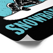 Ich würde eher Snowboarden - Snowboard Lover Snowb Poster (Ecke)