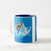 Ich würde eher Snowboarding-Tasse sein Zweifarbige Tasse (Vorderseite Links)