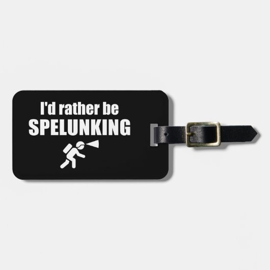 Ich würde eher spelunken gepäckanhänger (Vorderseite horizontal)