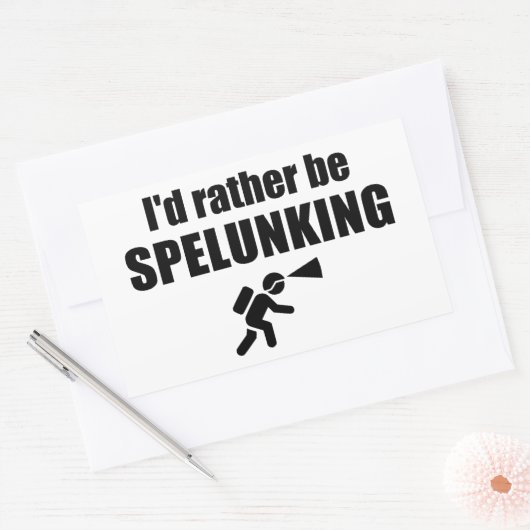 Ich würde eher spelunken rechteckiger aufkleber (Umschlag)