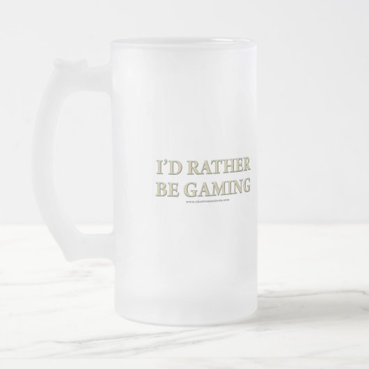 Ich würde eher Spiel sein Mattglas Bierglas (Links)