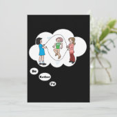 Ich würde eher springendes Seil 4 sein Einladung (Stehend Vorderseite)