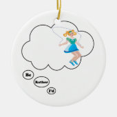 Ich würde eher springendes Seil sein Keramik Ornament (Vorne)