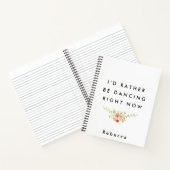 Ich würde eher tanzen notizblock (Innenseite)