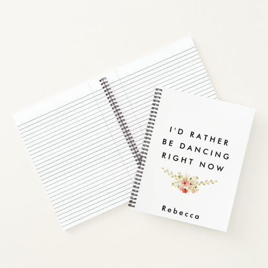Ich würde eher tanzen notizblock (Innenseite)