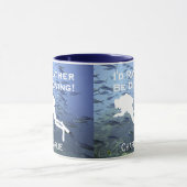 Ich würde eher tauchen - personalisierte Mug Tasse (Zentrum)