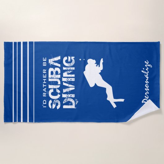 Ich würde eher tauchende lustige strandtuch (Vorderseite)