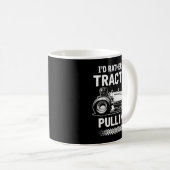Ich würde eher Traktor ziehen T - Shirt - Traktor Kaffeetasse (VorderseiteRechts)