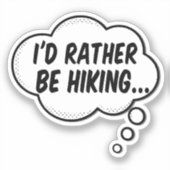 Ich würde eher wandern aufkleber (Vorderseite)