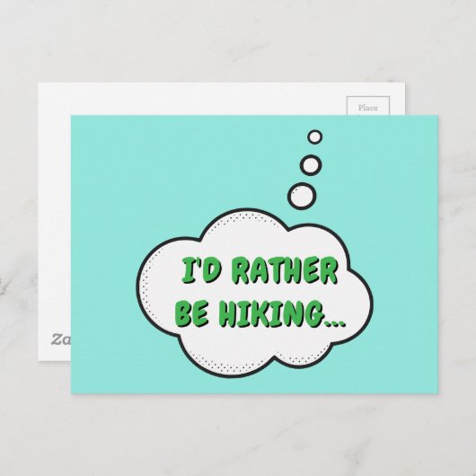 Ich würde eher wandern postkarte (Vorne/Hinten)