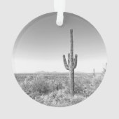 Ich würde eher Wanderstiefel Schwarz-weißes Foto s Ornament (Rückseite)