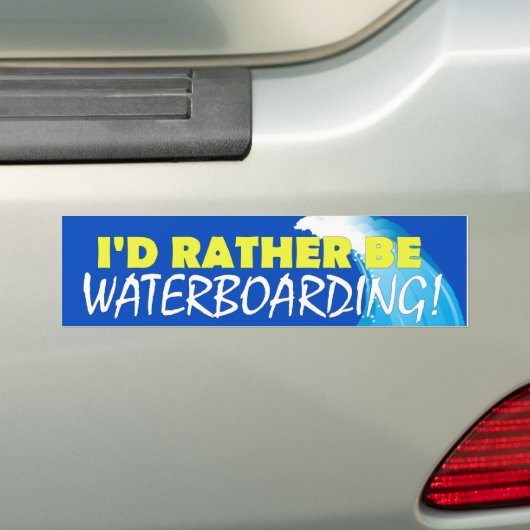 Ich würde eher Waterboarding sein! Autoaufkleber (Auf Auto)