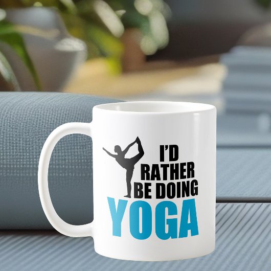 Ich würde eher Yoga Niedlich Yogi machen Kaffeetasse