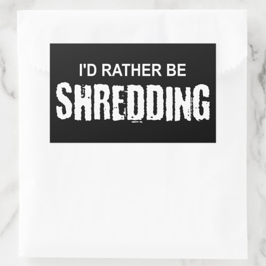 Ich würde eher zerquetschen rechteckiger aufkleber (Tasche)