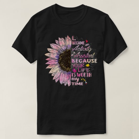 Ich wurde ein Activity Assistant Squad Team Rock S T-Shirt (Design vorne)