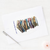 "Ich würde ein Buch unendlich bevorzugen" Ovaler Aufkleber (Umschlag)