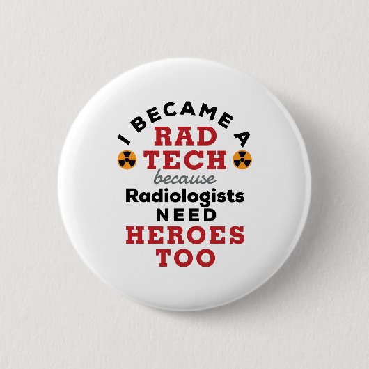 Ich wurde ein Krasser Tech Funny Radiologic Techno Button (Vorderseite)