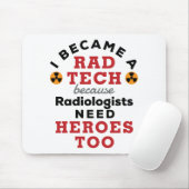 Ich wurde ein Krasser Tech Funny Radiologic Techno Mousepad (Mit Mouse)