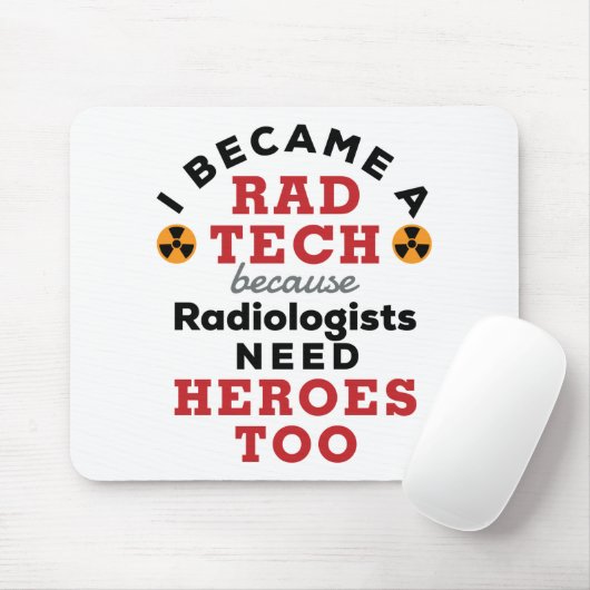 Ich wurde ein Krasser Tech Funny Radiologic Techno Mousepad (Mit Mouse)