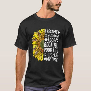 Ich wurde ein Mammo-Tech Mammographie Tech Mammo T T-Shirt