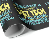 Ich wurde ein Zitat von Tierärzten, die sich für H Geschenkpapier (Rolleneckpunkt)