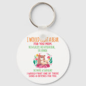 Ich würde einen Bären für dich kämpfen Mama Schlüsselanhänger (Vorderseite)