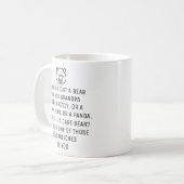 Ich würde einen Bären für dich, Opa, Kaffee Tasse (Vorderseite Links)