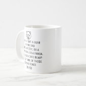 Ich würde einen Bären für euch Vater, Kaffee-Tasse Kaffeetasse (Vorderseite Links)