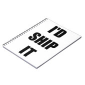 Ich würde es versenden notizblock (Linke Seite)