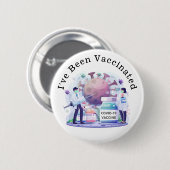 Ich wurde für Covid-19 Button geimpft (Vorne & Hinten)