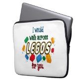 Ich würde für dich durch Legos laufen Laptopschutzhülle (Vorderseite Links)