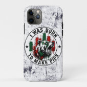 Ich wurde geboren, um Pips zu machen Rough Texture Case-Mate iPhone Hülle (Rückseite)