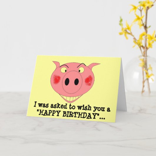 Ich wurde gefragt, Ihnen ein "GLÜCKLICH ... Karte (Gelbe Blume)