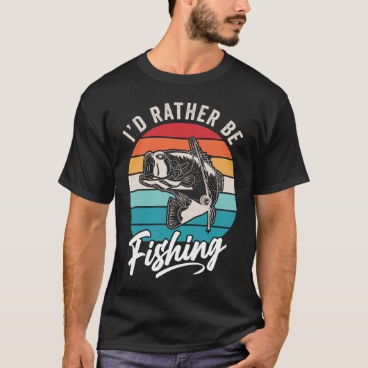 ICH WÜRDE GERADE FISCHEN T-Shirt (Vorderseite)