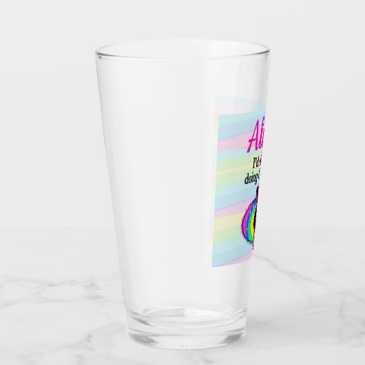 ICH WÜRDE GERADE GYMNASTIK MACHEN GLAS (Rechts)