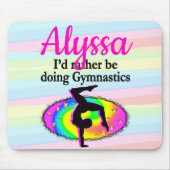 ICH WÜRDE GERADE GYMNASTIK MACHEN MOUSEPAD (Vorne)