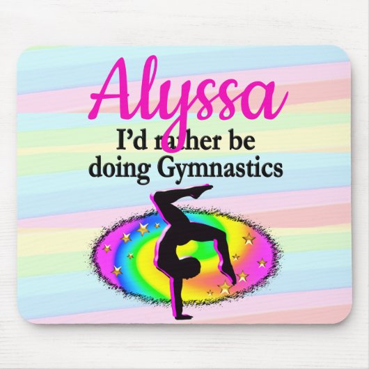 ICH WÜRDE GERADE GYMNASTIK MACHEN MOUSEPAD (Vorne)