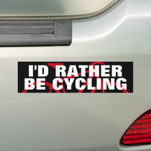 ICH WÜRDE GERADE RADFAHREN AUTOAUFKLEBER