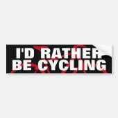 ICH WÜRDE GERADE RADFAHREN AUTOAUFKLEBER (Vorne)