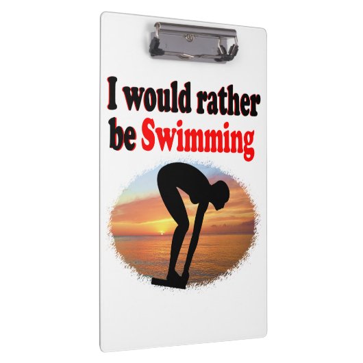 ICH WÜRDE GERADE SCHWIMMEN KLEMMBRETT (Rechts)