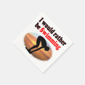 ICH WÜRDE GERADE SCHWIMMEN SERVIETTE (Ecke)