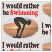 ICH WÜRDE GERADE SCHWIMMEN STOFF (Nahaufnahme)