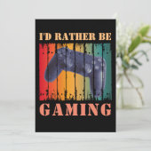 ICH WÜRDE GERADE SPIELEN EINLADUNG (Stehend Vorderseite)