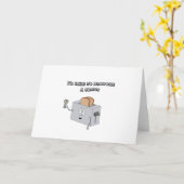 Ich würde gerne einen Toast vorschlagen Karte (Gelbe Blume)