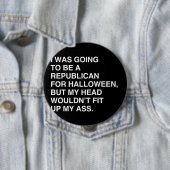 ICH WÜRDE HALLOWER REPUBLIKANER SEIN BUTTON (Beispiel)